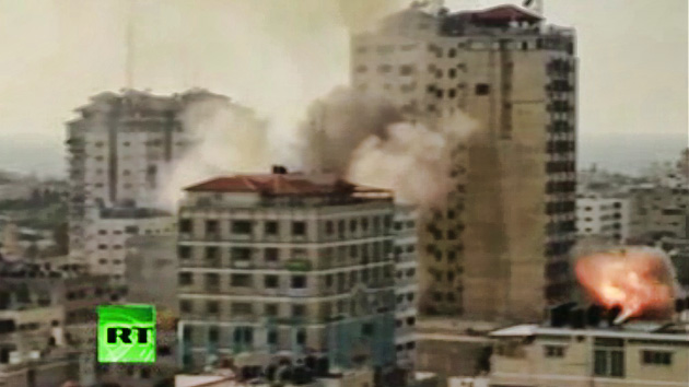 Video: Israel vuelve a atacar un centro mediático en Gaza