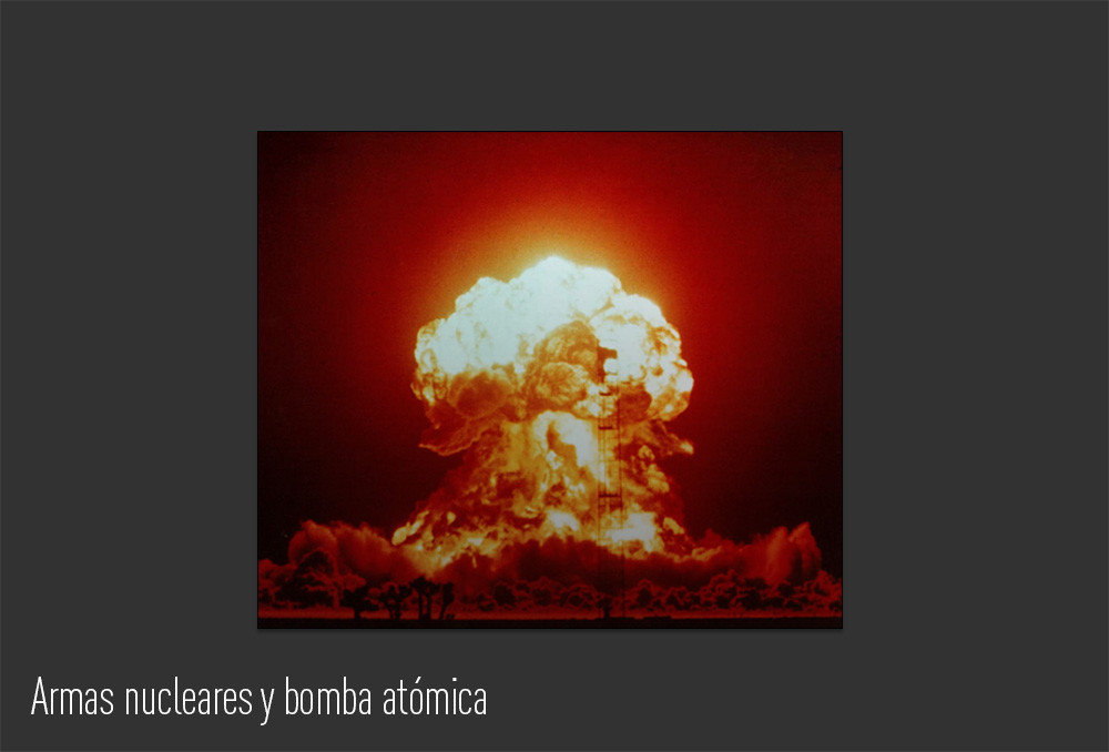 As armas nucleares e bomba